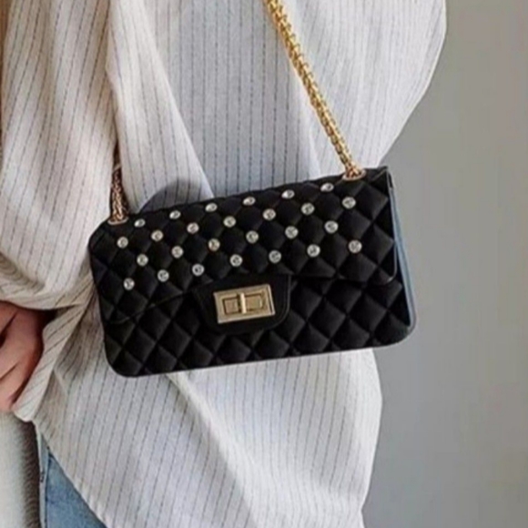 Monlisa stylish black rubber purse - Picture 3 of 4